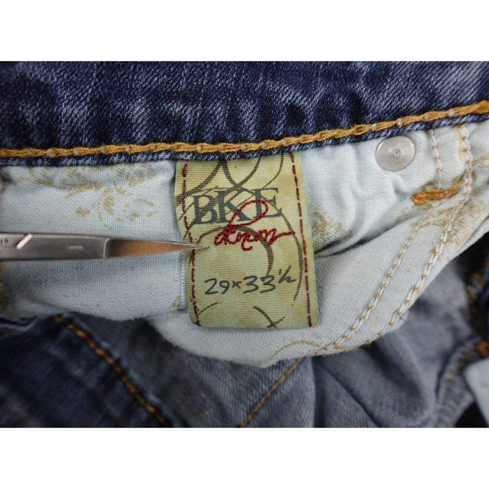 BKE Kate Denim Shorts‎ Womens 29 Blue Distressed Cut Off Stretch Medium Wash